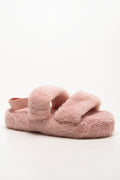 Open Toe Sling Back Slippers Pink (1)