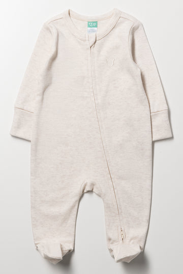 Cotton Sleepsuit Natural