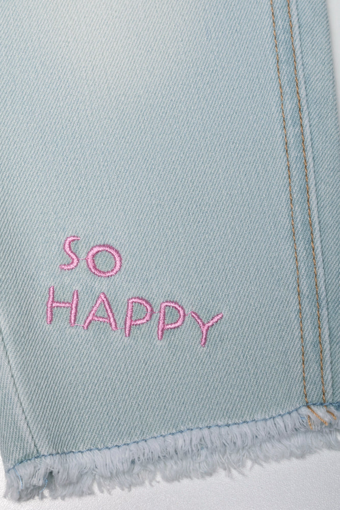 Mini Mom Denim Jeans And Scrunchie Light Blue And Pink (1)