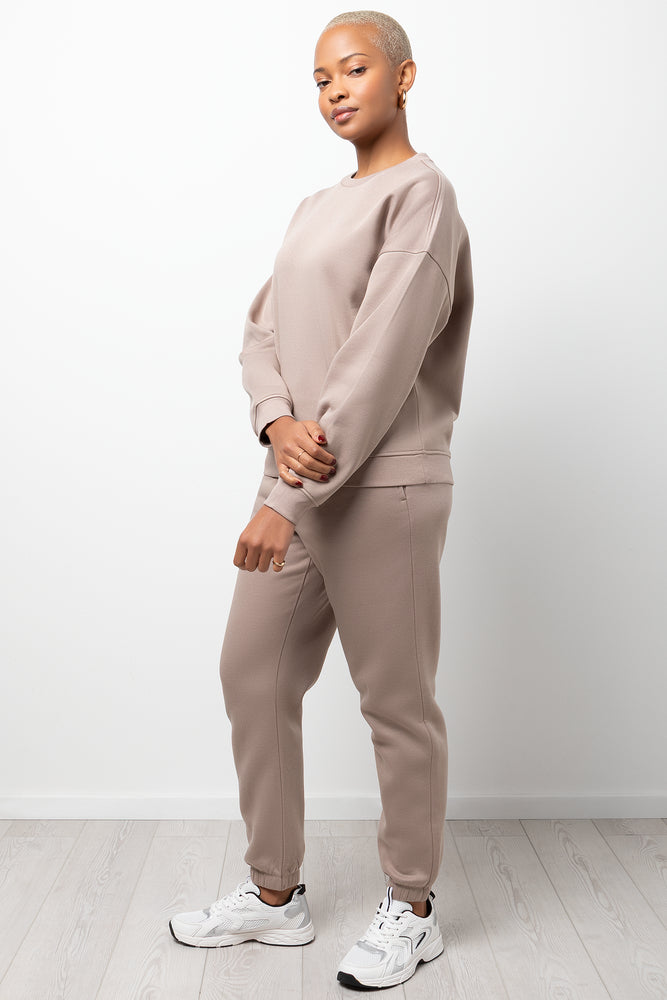 Crewneck Tracktop Mocha (1)