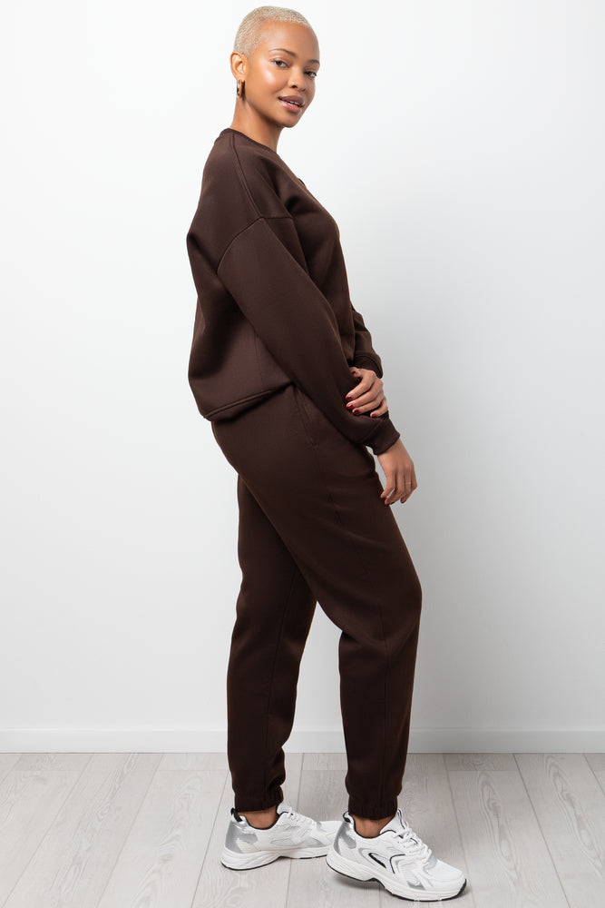 Crewneck Tracktop Brown (1)