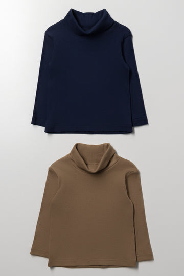 2 Pack Polonecks Navy And Natural