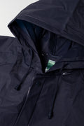 Navy Long Waterproof Raincoat (2)