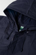 Navy Unisex Lightweight Waterproof Foldable Raincoat (2)