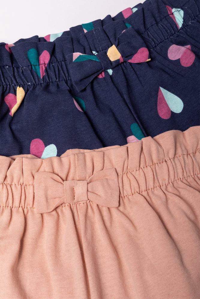 2 Pack Shorts Navy And Natural (1)