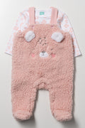 2 Piece Dungaree Set Pink
