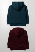 2 Pack Hooded Tracktops Teal And Burgundy (2)