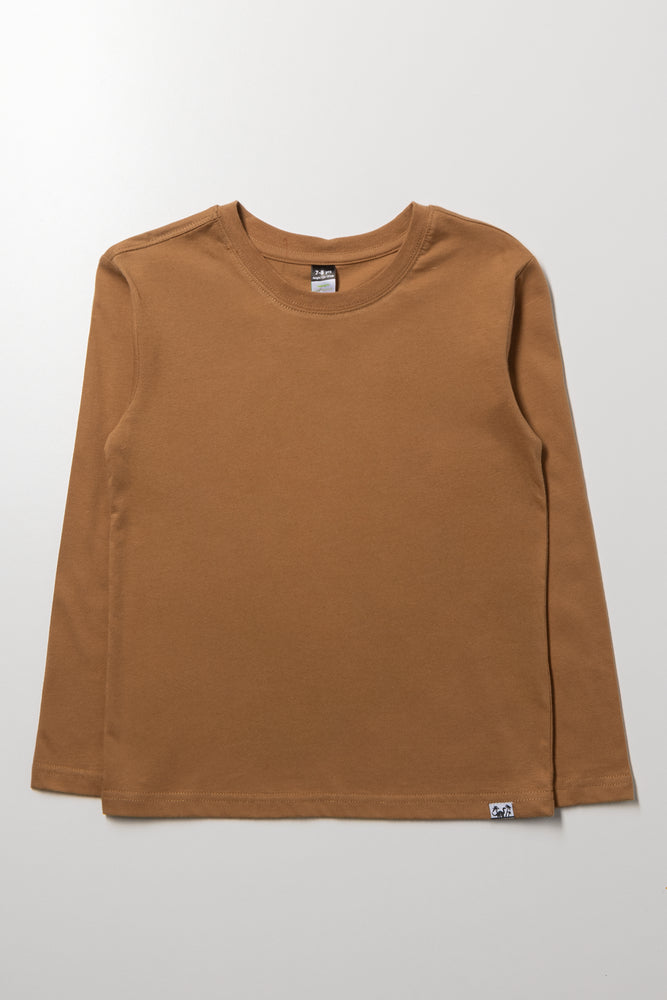 Long Sleeve T-Shirt Brown | Tops & T-Shirts