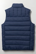 Sleeveless Zip Through Jacket Navy (2)