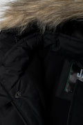 Zip Through Technical Parka Jacket Black (1)