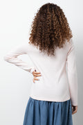 Long Sleeve Crew Neck T-Shirt Pink (2)