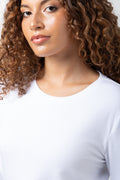 Long Sleeve Crew Neck T-Shirt White (3)