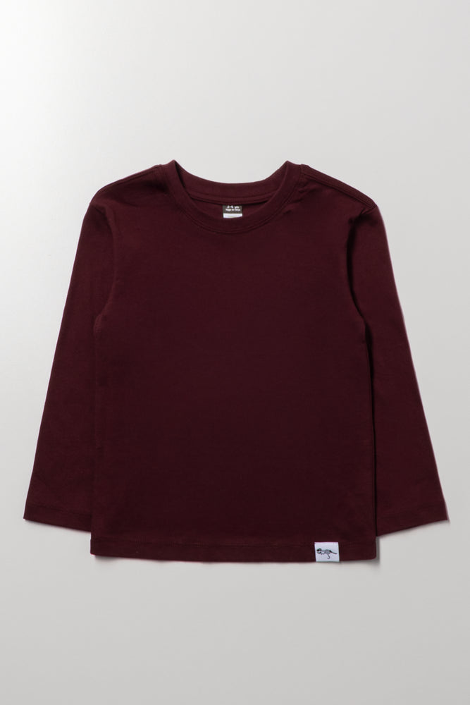 Long Sleeve T-Shirt Burgundy