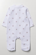 Stars Printed Sleepsuit White (2)