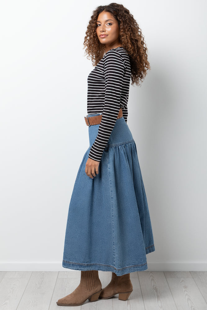 Stripe Long Sleeve T-Shirt Black and White (1)