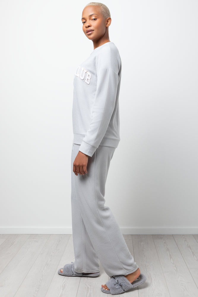 Long Sleeve Pyjama Set Grey