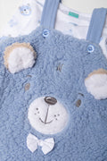 Bear Dungaree Set Blue (1)