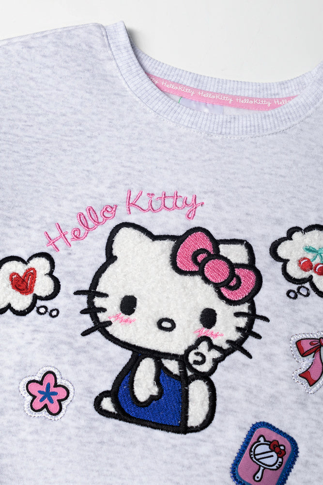 Hello Kitty Tracktop Grey Melange (1)