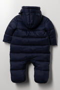 Zip Through Quilted Jumpsuit Navy (2)