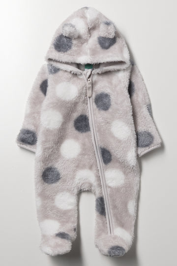Spot Babygrow Grey