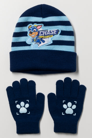 Paw Patrol 2 Piece Beanie Set Blue
