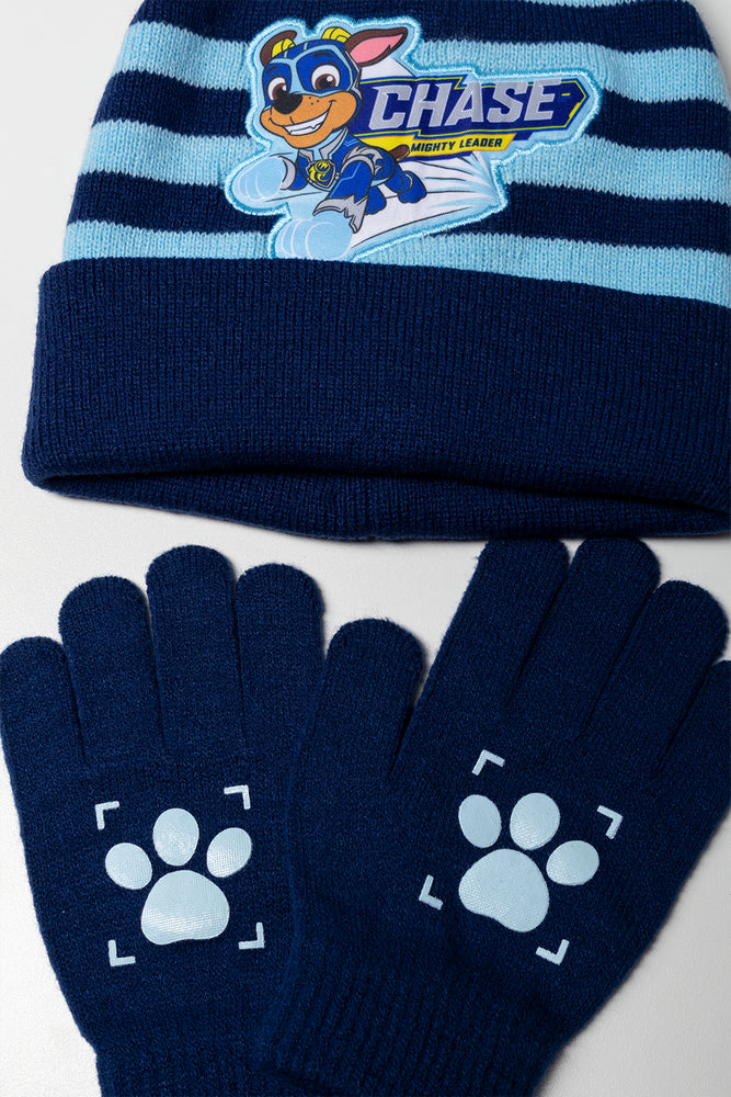 Paw Patrol 2 Piece Beanie Set Blue