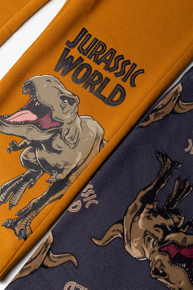 Jurassic World 2 Pack Trackpants Charcoal And Yellow (1)