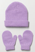 Beanie & Gloves Set Lilac