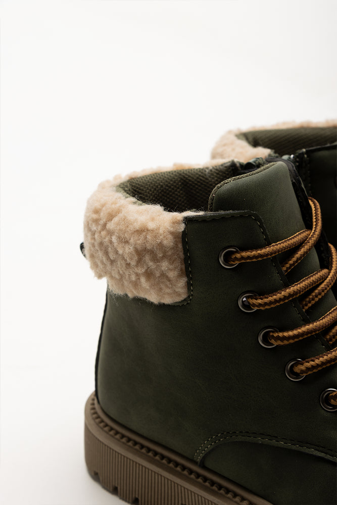 Lace Up Boots Green (3)