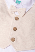 3 Piece Waistcoat Set Natural (1)