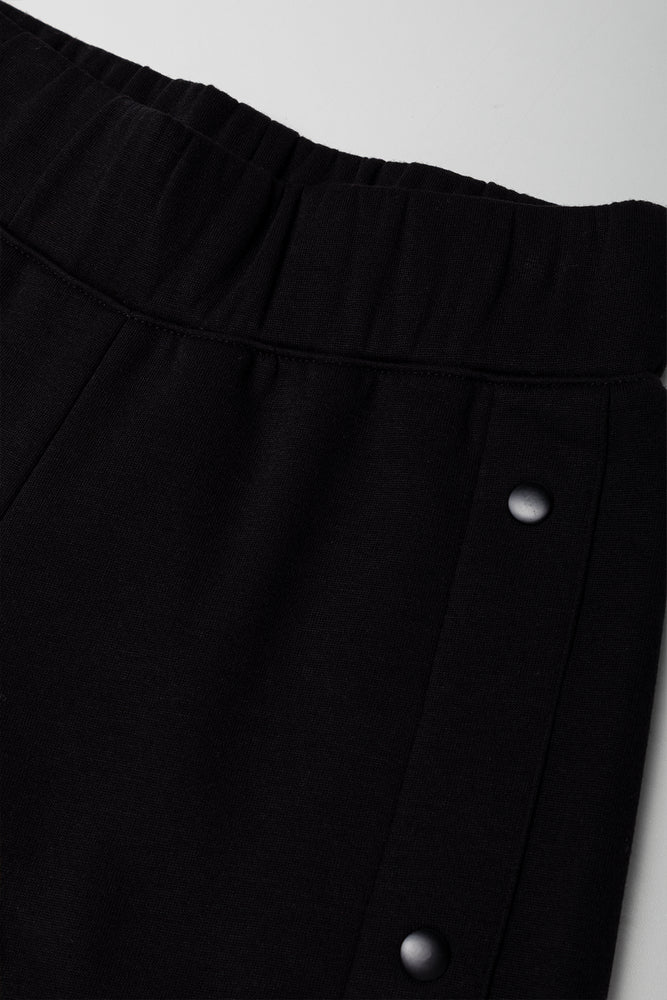 Wide Leg Trackpants Black (1)