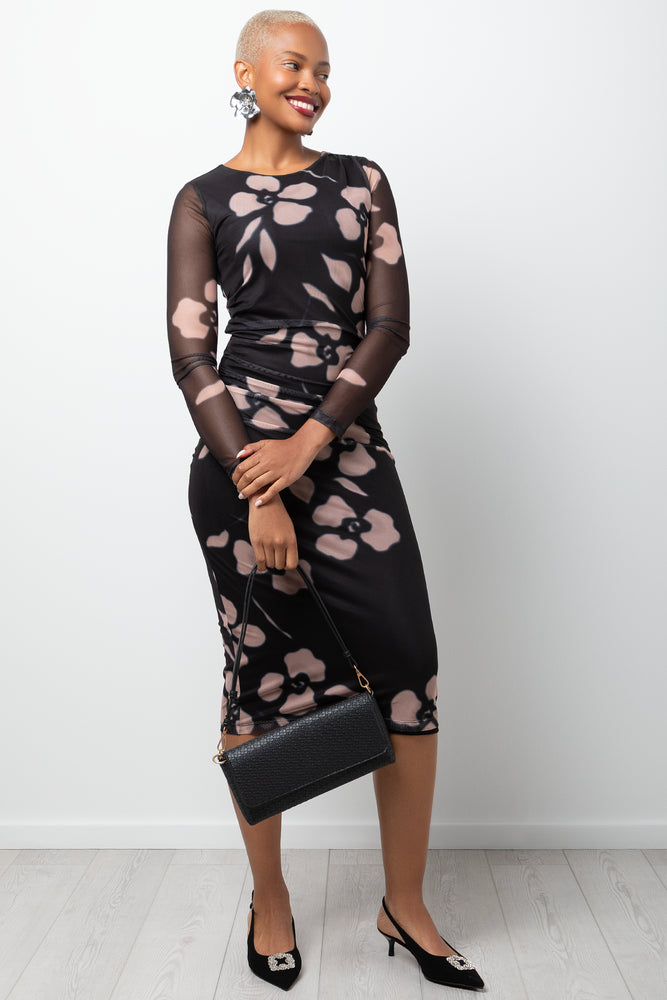 Floral Mesh Dress Black | Dresses & Jumpsuits | Ackermans Floral Mesh Dress Black | Dresses & Jumpsuits | Ackermans