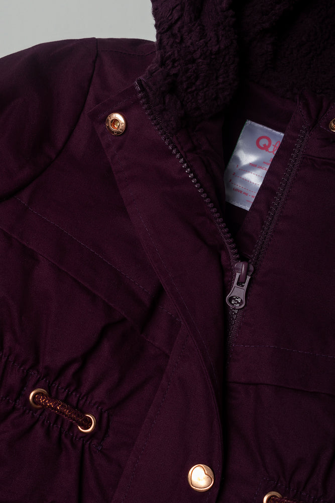 Twill Parka Burgundy