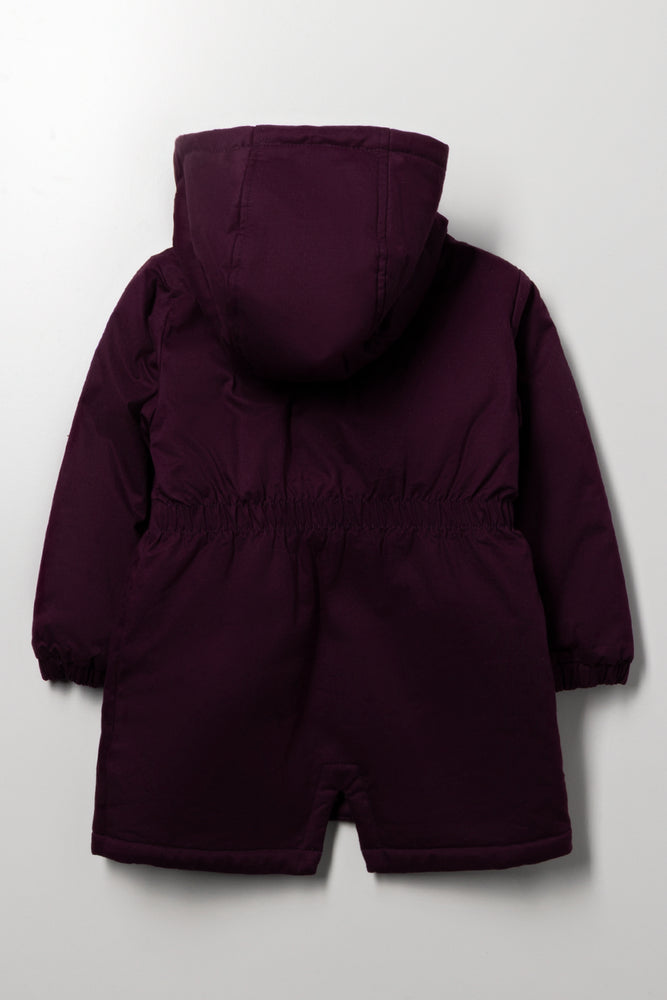 Twill Parka Burgundy | Jackets & Knitwear | Ackermans