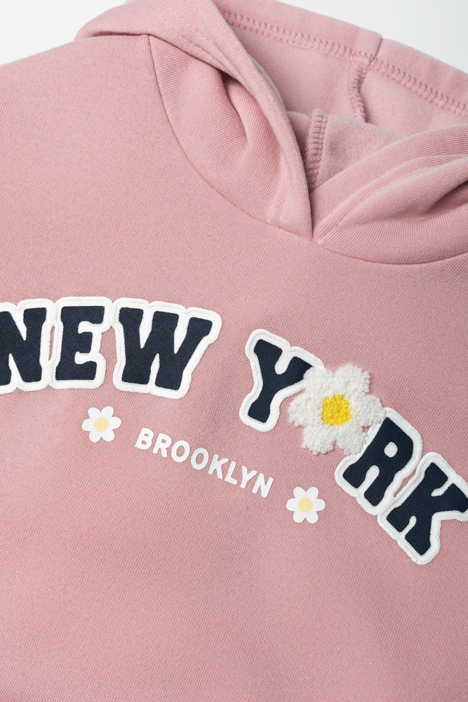 Sweatshirt Dress Pink (1)