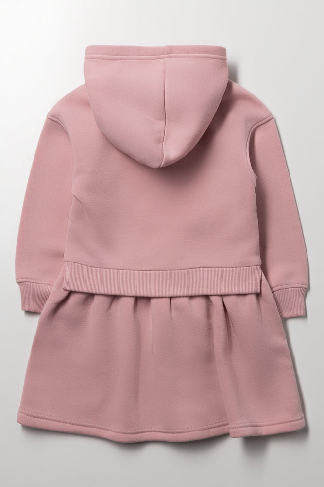 Sweatshirt Dress Pink (2)
