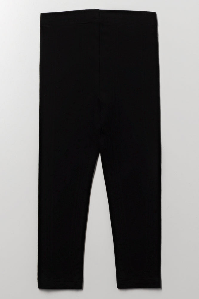 Animal Bow Leggings Black (2)