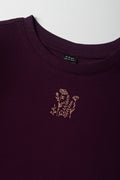 Long Sleeve T-Shirt Plum (1)