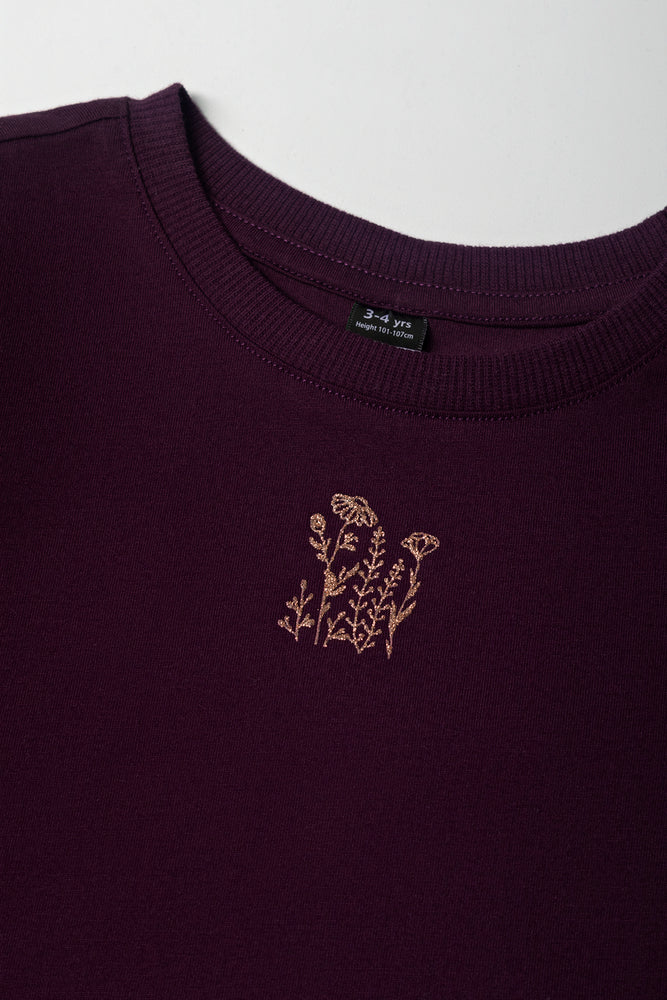 Long Sleeve T-Shirt Plum (1)