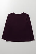 Long Sleeve T-Shirt Plum (2)
