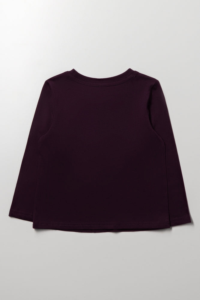 Long Sleeve T-Shirt Plum (2)