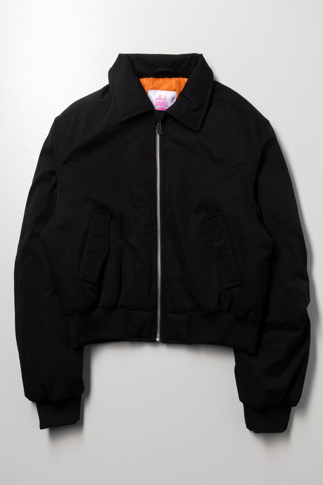 Collar Bomber Jacket Black | Jackets & Knitwear | Ackermans