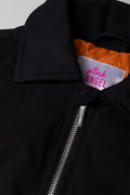 Collar Bomber Jacket Black (1)