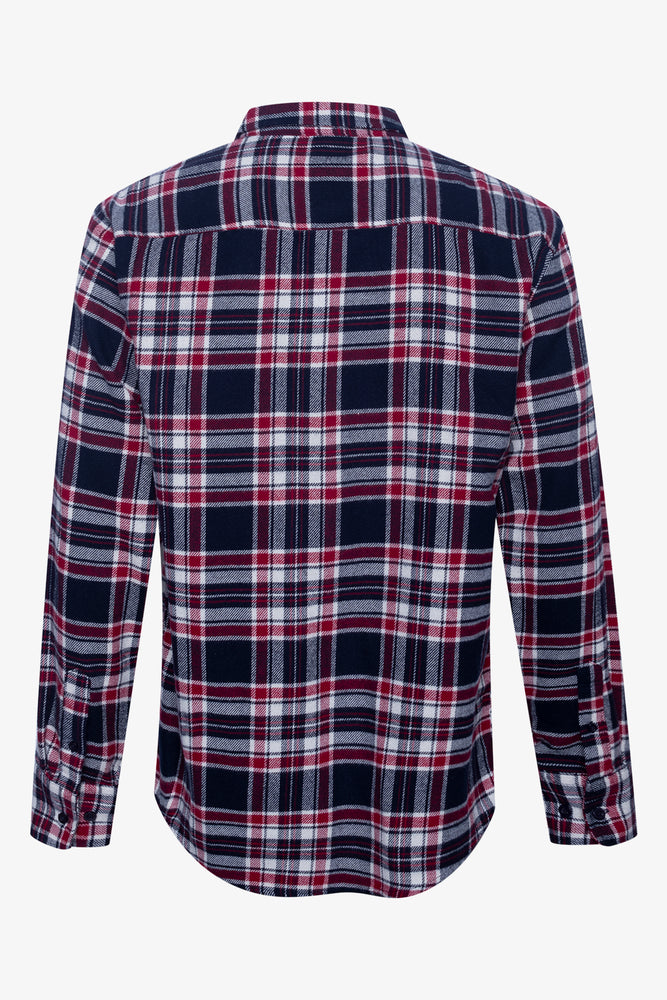 Flannel Shirt Navy (1)