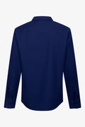 Textured Long Sleeve Shirt Navy (1)