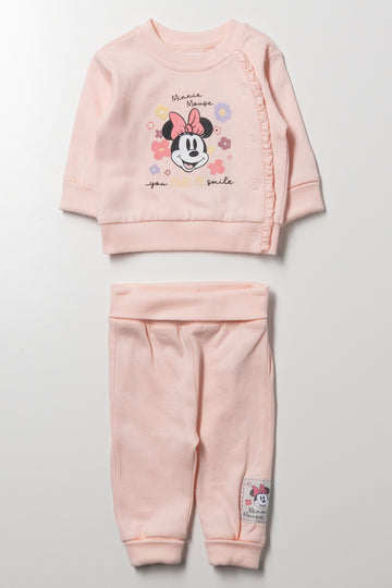 Minnie Mouse 2 Piece Set Pink