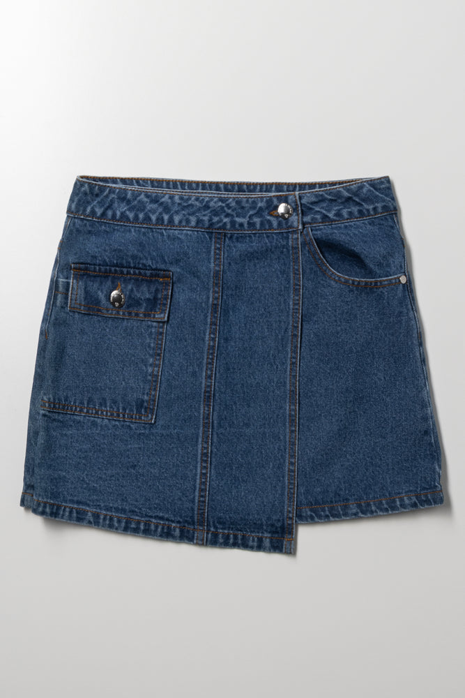 Denim Skirt Blue
