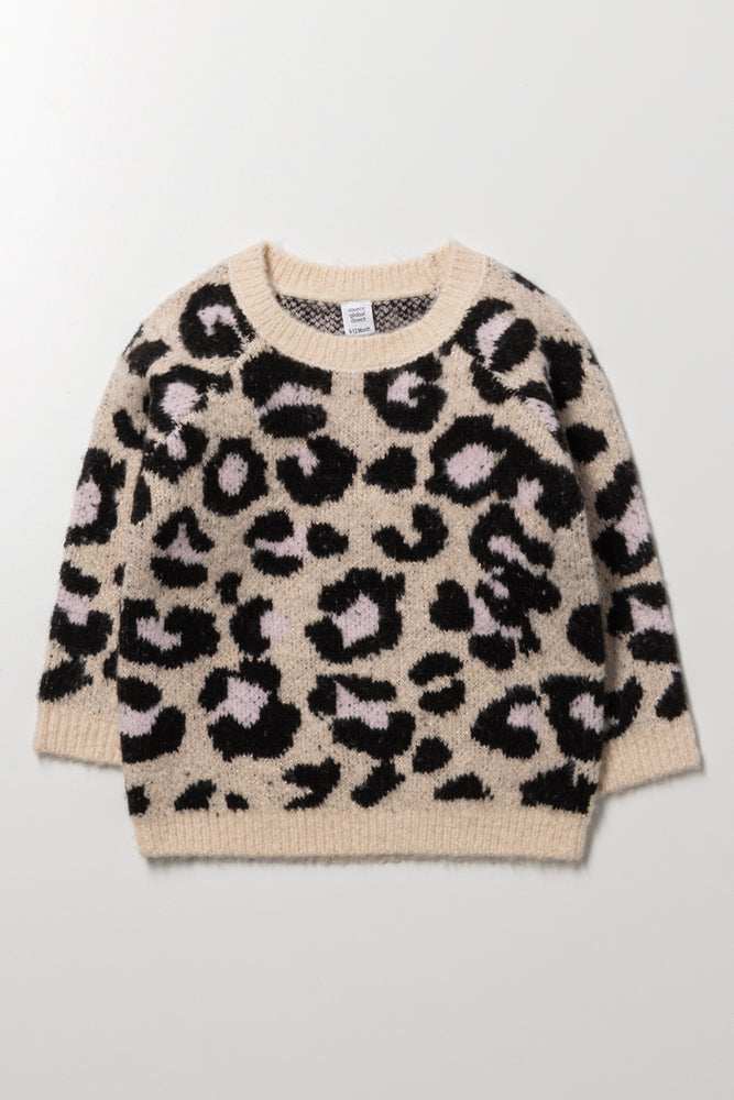 Animal Print Jersey Natural