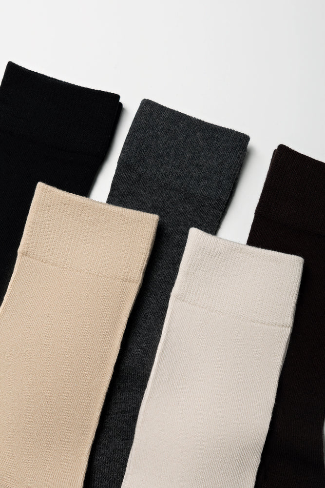 5 Pack Socks Natural (1)