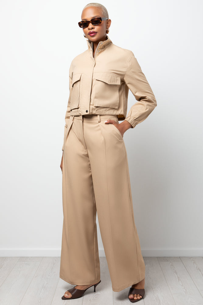 Wide Leg Pants Natural